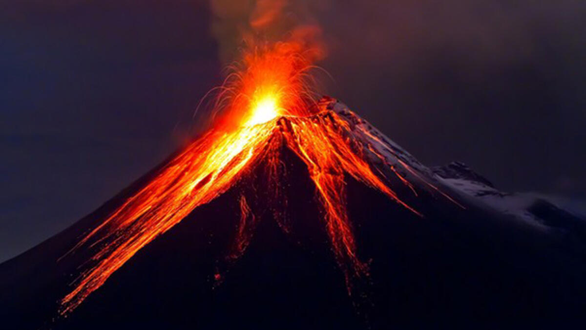 yanardağ patlaması