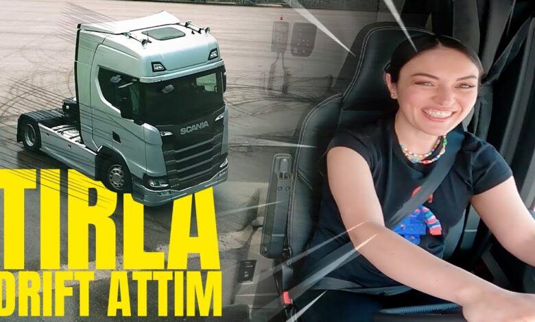 Ezgi Mola Tırla Drift Attı